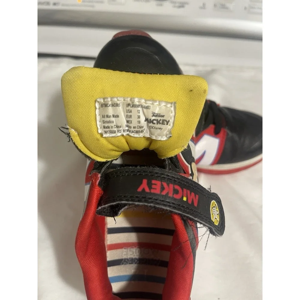 Mickey Mouse Light Up Shoes Boys Size 12